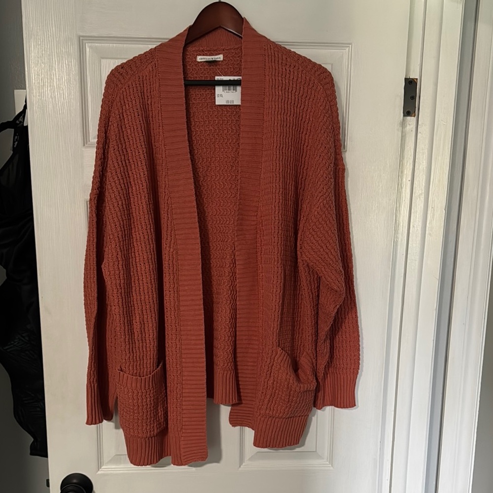 American Eagle Outfitters Women's Cardigan in Rust
